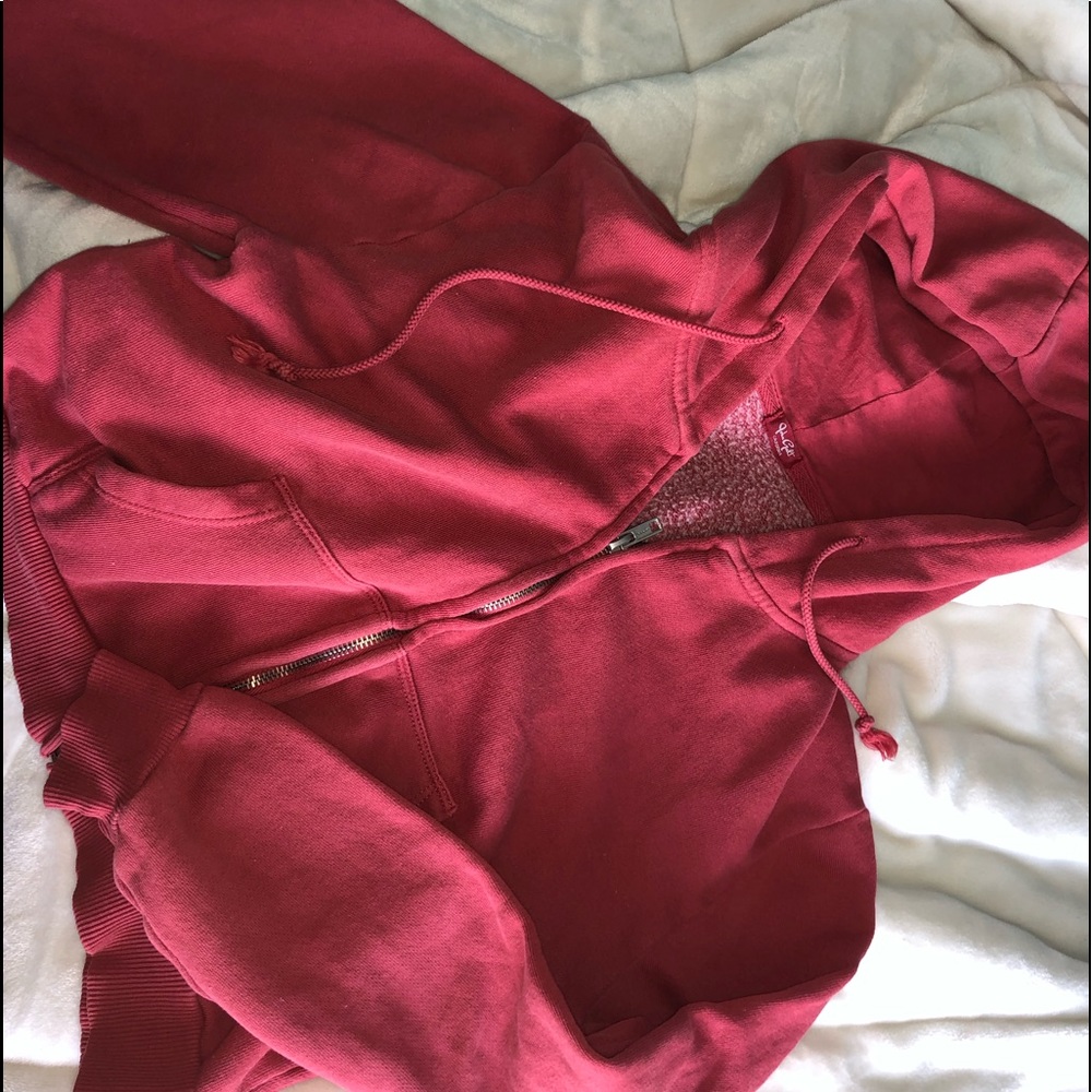 Cropped zip up